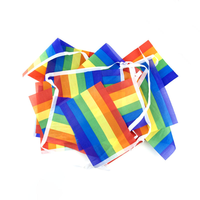 Tam giác vuông Hình chữ nhật Cờ LGBT 100 Chất liệu Polyester cho ngoài trời