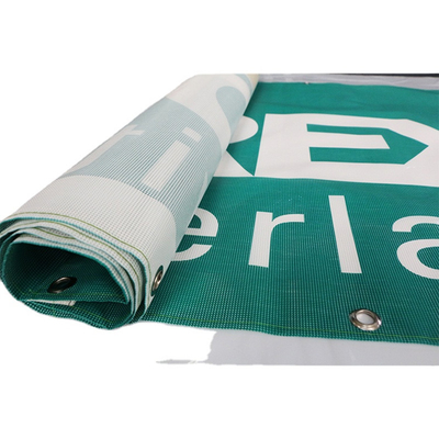 Biểu ngữ quảng cáo vải sợi Polyester Màu tùy chỉnh In kỹ thuật số