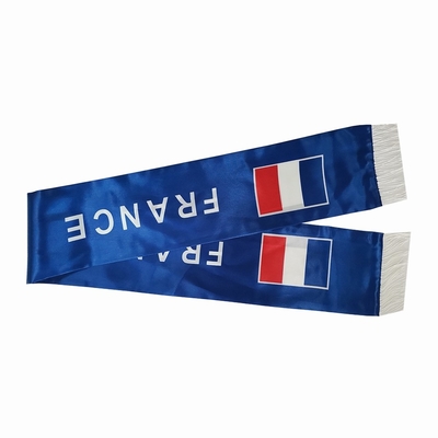 Tùy chỉnh in cờ Pháp Khăn quàng cổ Phong cách đồng bằng Chất liệu polyester