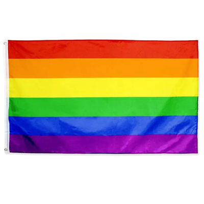 Cờ LGBT được in kỹ thuật số tùy chỉnh Cờ cầu vồng đồng tính Polyester 3 * 5ft