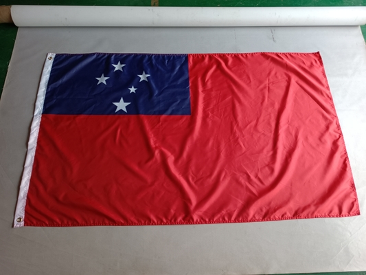 Quốc kỳ Polyester Samoa Quốc kỳ 3X5ft Màu CMYK Quốc kỳ Samoa