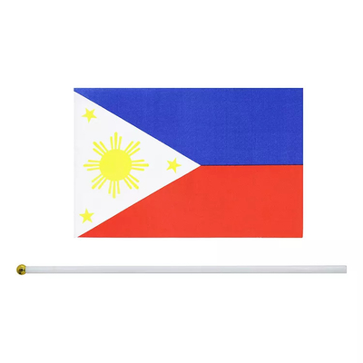 Cờ Quốc Gia Di Động Philippines 14x21cm Cờ Cầm Tay Philippines