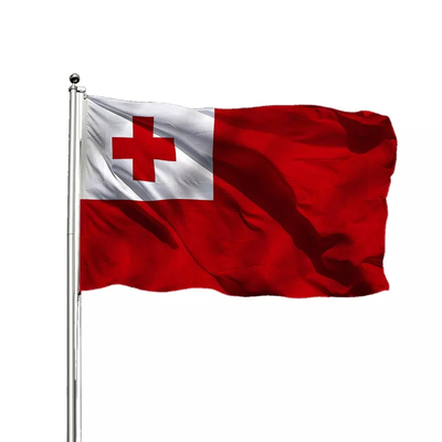 100% Polyester Quốc kỳ Tonga In một mặt / hai mặt 3x5Ft
