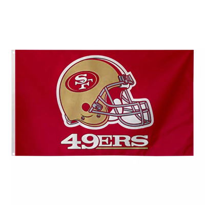 Cờ đội bóng đá NFL SF San Francisco 49ers tùy chỉnh Cờ 3x5ft Cờ sinh thái tự do