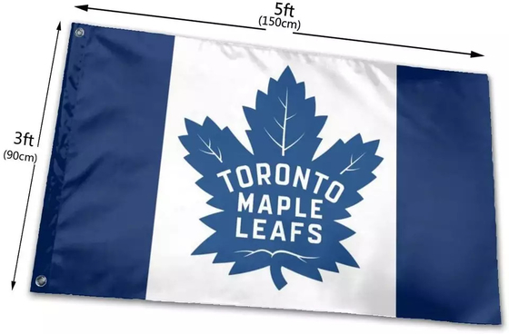Giao hàng nhanh Cờ tùy chỉnh Cờ lá phong Toronto Cờ đội nóng NHL