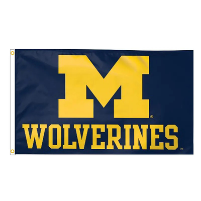 Cờ Wolverines 3x5ft CAA chất lượng cao của Đại học Michigan