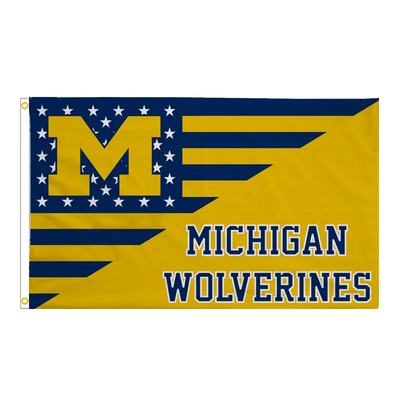 Cờ Wolverines 3x5ft CAA chất lượng cao của Đại học Michigan